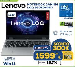 Lenovo - Notebook Gaming Loq 83je01k91x