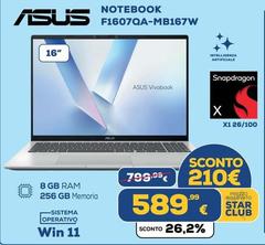 Asus - Notebook F1607qa-mb167w