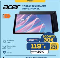 Acer - Tablet Iconia A10-31P-A42K