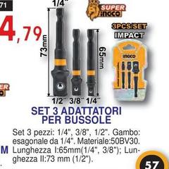 Set 3 Adattatori Per Bussole
