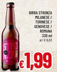 Birra Stronza -  Milanese/Torinese/Genovese/Romana
