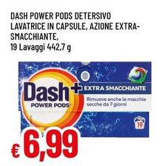 Dash - Power Pods Detersivo Lavatrice In Capsule, Azione Extra-Smacchiante, 19 Lavaggi