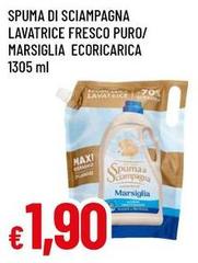 Spuma di Sciampagna - Lavatrice Fresco Puro/Marsiglia Ecoricarica