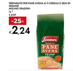 Molino spadoni - Preparato Per Pane Avena Ai 5 Cereali E Semi Di Sesamo