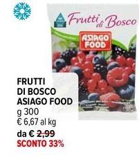 Asiago food - Frutti Di Bosco