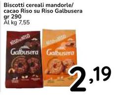 Galbusera - Biscotti Cereali Mandorle/Cacao Riso Su Riso