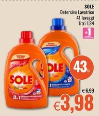 Sole - Detersivo Lavatrice 41 Lavaggi
