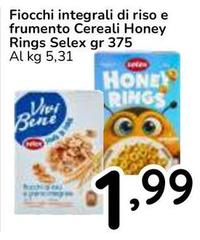 Selex - Fiocchi Integrali Di Riso E Frumento Cereali Honey Rings