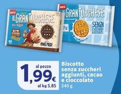 M&c - Biscotto Senza Zuccheri Aggiunti, Cacao E Cioccolato