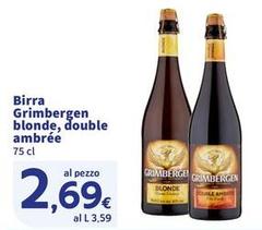 Grimbergen - Birra Blonde, Double Ambrée