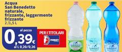 San Benedetto - Acqua Naturale, Leggermente Frizzante