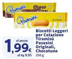 Pavesini - Biscotti Leggeri Per Colazione Tiramisu Originali, Chocotune