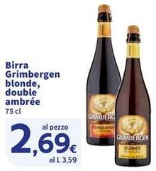 Grimbergen - Birra Blonde, Double Ambrée
