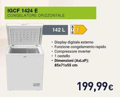 Ignis - IGCF 1424 E Congelatore Orizzontale