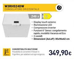 Whirlpool - W3RHS24DW Congelatore Orizzontale