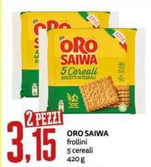 Oro saiwa - Frollini 5 Cereali