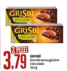 Grisbi - Biscotti Senza Glutine Cioccolato