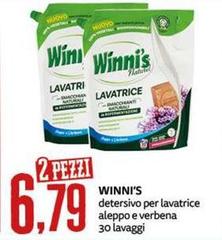 Winni's - Detersivo Per Lavatrice Aleppo E Verbena 30 Lavaggi