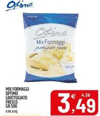Optimo - Mix Formaggi  Grattugiato Fresco