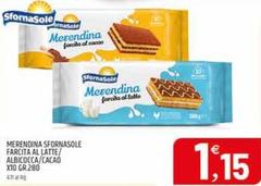 Sfornasole - Merendina  Farcita Al Latte/ Albicocca/ Cacao