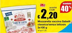 Sabelli - Mozzarella Vaccina Classica/Senza Lattosio