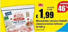 Sabelli - Mozzarella Vaccina Classica/Senza Lattosio