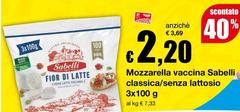 Sabelli - Mozzarella Vaccina Classica/ Senza Lattosio