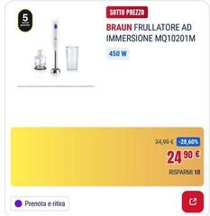Braun -  Frullatore Ad Immersione Mq10201m