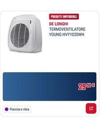 De Longhi - Termoventilatore Young Hvy1020wh