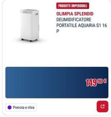 Olimpia -  splendid Deumidificatore Portatile Aquaria S116