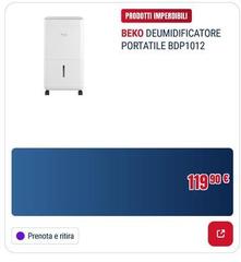 Beko - Deumidificatore Portatile BDP1012