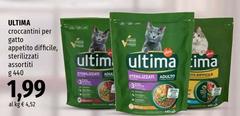 Ultima - Croccantini Per Gatto Appetito Difficie, Sterilizzati