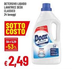 Deox - Detersivo Liquido Lavatrice Classico