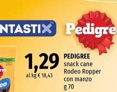Pedigree - Snack Cane Rodeo Ropper Con Manzo