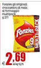 Fonzies - Gli Originali Croccantini Di Mais Al Formaggio Multipack