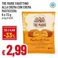 Tre Marie - Fagottino Alla Crema Con Crema Pasticcera
