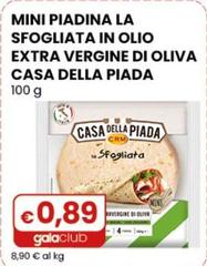 Casa Della Piada - Mini Piadina La Sfogliata In Olio Extra Vergine Di Oliva 100 G