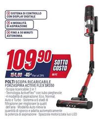 Polti - Scopa Ricaricabile Forzaspira Active Flex Sr350