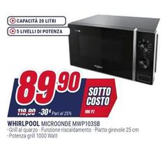 Whirlpool - Microonde MWP103SB
