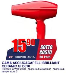 Gama - Asciugacapelli Brilliant Ceramic GH5010