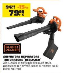 Black & Decker - Soffiatore Aspiratore Trituratore 