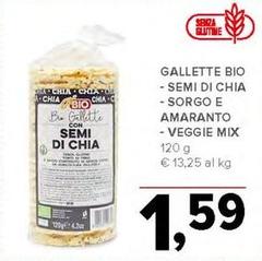Be - Gallette Bio Semi Di Chia/ Sorgo E Amaranto/ Veggie Mix