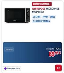 Whirlpool - Microonde Mwp103w