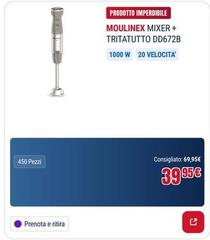 Moulinex - Mixer + Tritatutto Dd672b