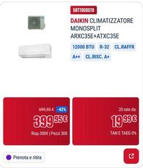 Daikin - Climatizzatore Monosplit Arxc35e+atxc35e