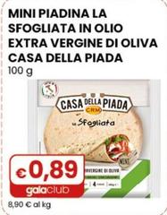 Casa Della Piada - Mini Piadina La Sfogliata In Olio Extra Vergine Di Oliva 100 G