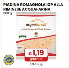 Acqua Farina - Piadina Romagnola IGP Alla Riminese 360 G