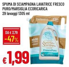 Spuma di Sciampagna - Lavatrice Fresco Puro/Marsiglia Ecoricarica