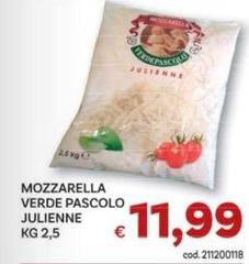 Mozzarella Verde Pascolo Julienne