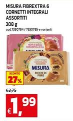 Misura - Fibrextra 6 Cornetti Integrali Assortiti